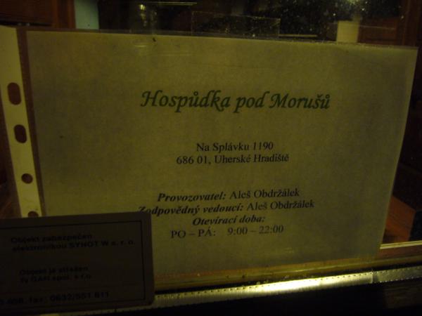 Ovíračka Hospůdky pod Morušů